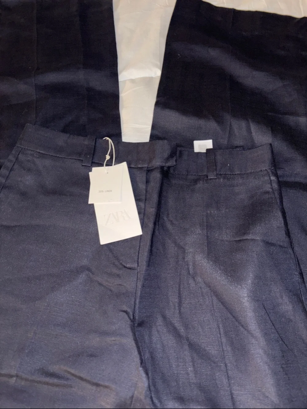 ZARA women’s linen black Dress Pants - Classic Tailored Fit
